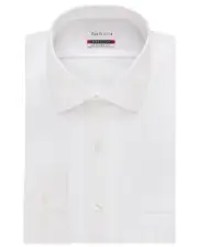 $95 Van Heusen Men Regular-Fit White Long-Sleeve Button Dress Shirt 14.5 32/33 S