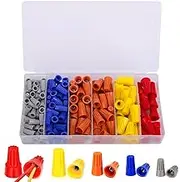 WADY 158PCS Wire Nuts, Electrical Wire Connectors Nuts Colorful Wire Caps Kit Twist Caps Nuts Assortment for Quick Connection