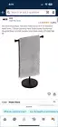 KES Standing Towel Rack T Shaped Stainless Black Finish