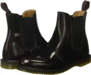 Dr. Martens Women's Flora Snake Fashion Boot Size 5 US Cherry Red