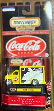 Matchbox Collectibles Coca Cola Ford Box Van, Yellow, 1/64