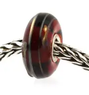 AUTHENTIC TROLLBEADS 61394 Golden Thread, Brown Bead