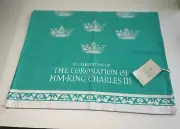 Fortnum & Mason King Charles III Coronation Tea Towel NWT