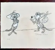 Hubie and Bertie Chuck Jones Signed Rare 1998 Looney Tunes WB Limited Edition