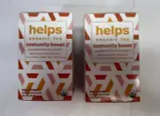 Helps Organic Tea Immunity Boost-Immune System Support 2 Boxes Of 16 Tea Bags