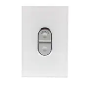 Clipsal Saturn Series Electric Range Switch 1Pole 45Amp Pure White - 4061/45-PW