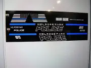 Village of Melrose Park Illinois Police Vehicle Decals 1:64 two for one money