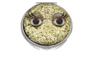 $35 Betsey Johnson XOX Trolls Glitter Compact Mirror Googly Eyes Ih