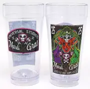 New Universal Studios 2020 Mardi Gras 25 Set Of 2 Orange Light Up Cup