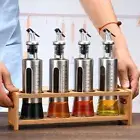 Condiment Shelf Spice Jar Stand Wooden Seasoning Can Storage Rack Spice Rack