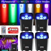 APP Control RGBWA+UV 6in1 Wifi LED Battery Par Light DMX Stage DJ Uplight Remote