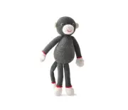 Gray Monkey Crochet Doll Handmade Amigurumi Plush Toy VAC