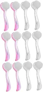 Healvian 3sets Nail Brushes Handle Fingernail Brush Cleaner Soft Bristles for Clean up 4pcs*3