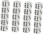 NAMOARLY 20pcs Luminous Round Corner Dice Six Sided Glow The Dark Game Accessories for Parties Bars Ktv Entertainment