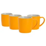 Argon Tableware Matt Coloured Coffee Mugs - 350ml - Pack of 4