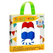 Silli Chews Baby/Infant 3m+ Soft Silicone Teether Chew Sensory Toy Red Popsicle