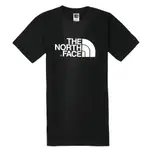 美國百分百【全新真品】THE NORTH FACE T恤 短袖 上衣 T-SHIRT 北臉 黑 素面 純棉 LOGO 男 S L號