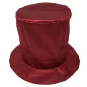 Child Shiny Burgundy Top Hat ~ HALLOWEEN, COSTUME, NEW YEAR'S, BIRTHDAY, PARTY