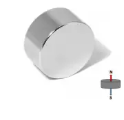 1X Powerful N52 38.1mm X 19.05mm Neodymium Disc Magnets | Heavy Duty Neo Disk