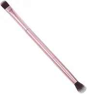 [COLLBATH] Double Ended Portable Eyebrow Eyeshadow Brush Professional Makeup Tool for Women Dark Matted Golden Design for Effortless Application and Blending