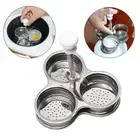 3 Grids Egg Poaching Pan Stainless Steel Eggs Cooker Steaming