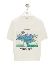 Sweater in cotton blend White/Multicolor