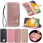 Glitter Leather Wallet Case Women's Flip Cover for Samsung Galaxy A13/A33/A53