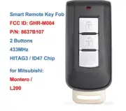 GHR-M004 GHR-M003 Smart Remote Car Key Fob Replacement 2 Buttons 433MHz 47 Chip