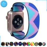 For Apple Watch Strap 38mm 40mm 41mm Nylon Fashion Elastic Stretch Belt Band