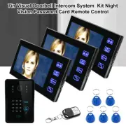Intelligent Video Doorbell Intercom System Wide Camera 7in TFT Screens