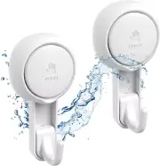 Shower Hooks for inside Shower Reusable Waterproof Utility Suction Cups Hooks -