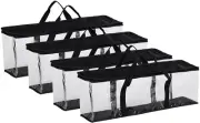 Set of 4 DVD Storage Bags Hold up to 160 Dvds (40 Each Bag)