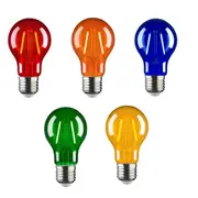 2w LED E27 A60 Globe Red, orange, Blue, Green, Yellow MGL288