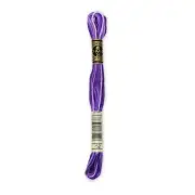 DMC 6-Strand Embroidery Cotton 8.7yd-Variegated Violet - 12 Pack