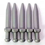 LEGO® Flat Silver Roman Gladius Sword Minifigure Weapon Part Blade 18034 x 5