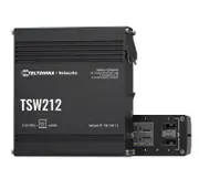 Teltonika Managed Ethernet Switch, L2 With additional L3 Features, Supports Profinet, 8 x Gigabit Ethernet ports, 2 x SFP ports, PSU excluded