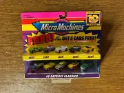 Micro Machines 1996 The Original Scale Miniatures #8 Detroit Classics Mint Cond.