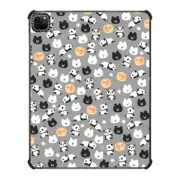 iPad Pro 12.9-inch (5th/6th gen) iPad Impact Case Kind panda bear with relax soufflé - iPad - Grey by imushstore
