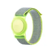 Protective Case for Air Tag GPS Tracker Holder with Nylon Bracelet-Bright Yellow