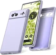 [Watana] Google Pixel 6 5G Case, Soft Touch Silicone Mobile Phone Case, Shockproof, Dustproof, Non-Slip Full Body Armor with Microfibre Lining for Pixel 6 5G, Purple