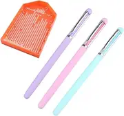 Mikinona Easy Apply Manicure Dotting Pen Set 3pcs Nail Art Tools Rhinestones Picker for Diy