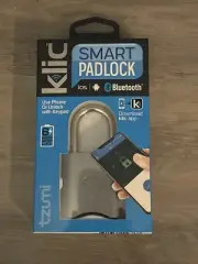 TZUMI KLIC Smart Padlock Bluetooth Keyless USB Apple Android Rechargeable Lock