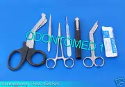 6 PCS EMERGENCY FIRST AID RESPONSE KIT WITH 5 SCALPEL HANDLE BLADE #24