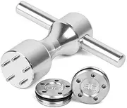 Gofotu Golf Weight 2pcs 5g/10g/15g/20g/25g/30g/35g/40g/45g Golf Weights Wrench Kit Compatible with Titleist Scotty Cameron Putter Newport (2pcs 25g+Wrench)
