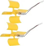 Milisten 2pcs Miniature Plastic Wind Turbines Diy Small Generator for Home Educational Motor Science Experiment Toy