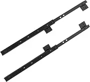 SOPOTUTU 1Pair Large Keyboard Tray Slide Out Stand for Office Multi Functional Keyboard Rail with Smooth Ball Bearings Height for Desk Cabinet Use
