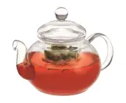 Avanti Eden 600ml Glass Teapot w/ Infuser Tea Brewing Maker Kettle Pot Clear