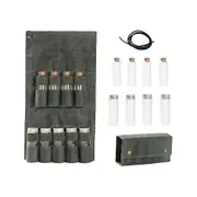 Canvas Seasoning Storage Bag Organizer Seasoning Bottles Holder With Mini Condiment With 9 Spice Ja