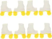 Generic Adorable 1:6 Scale Miniature Ski Skates Shoes for Dolls White Winter Doll Shoes Safe Versatile for Boys and Girls