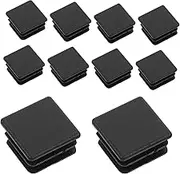 SOESFOUFU 10pcs High Density Plastic Tubing End Caps for Square Pipes Wear Resistant Plugs for Home and Commercial Gym Easy Tool Installation Enhances Workout Stability